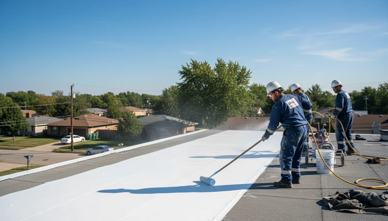 Commercial roof coating in Archer City, TX near me